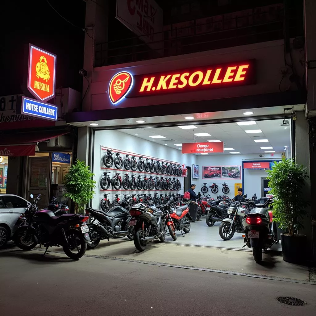 Cửa hàng xe máy tại Hà Nội