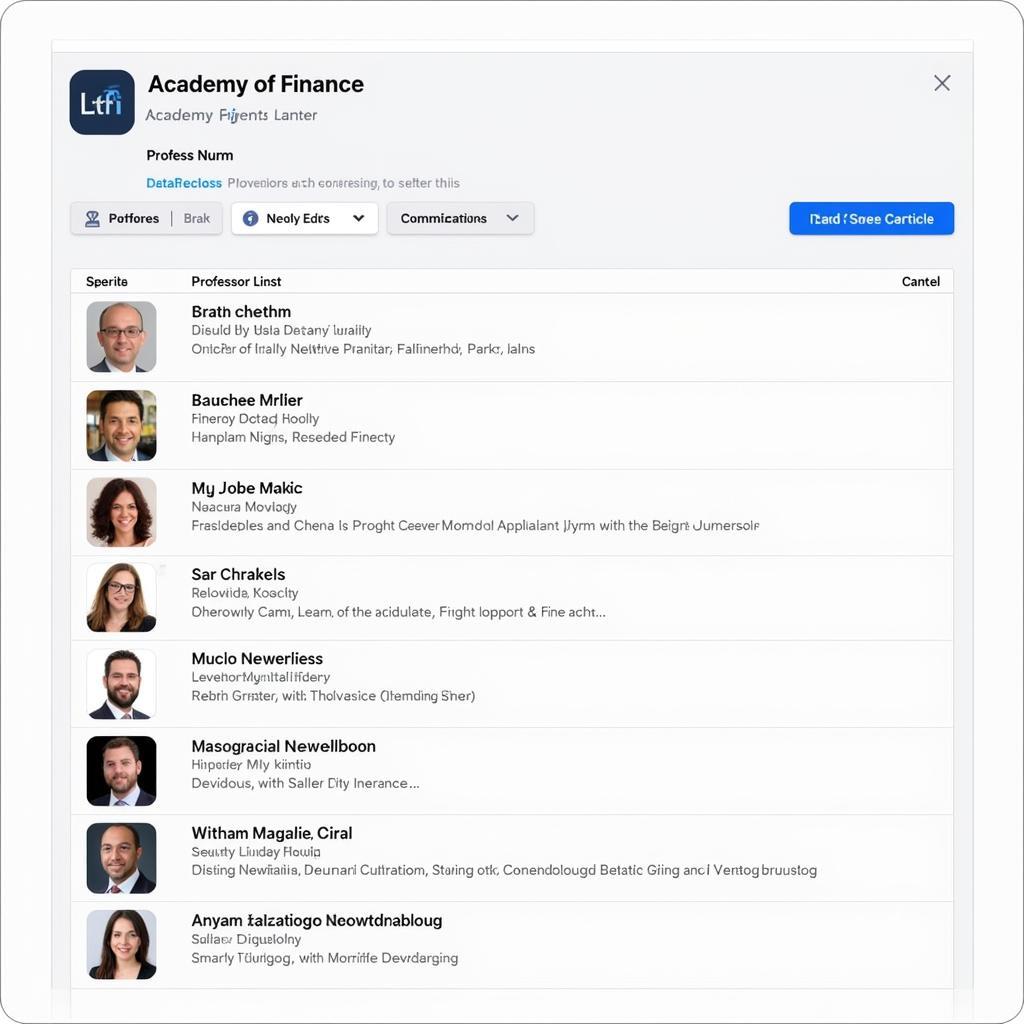 Danh Sách Giáo Viên Trường Học Viện Tài Chính: Nguồn Thông Tin Uy Tín