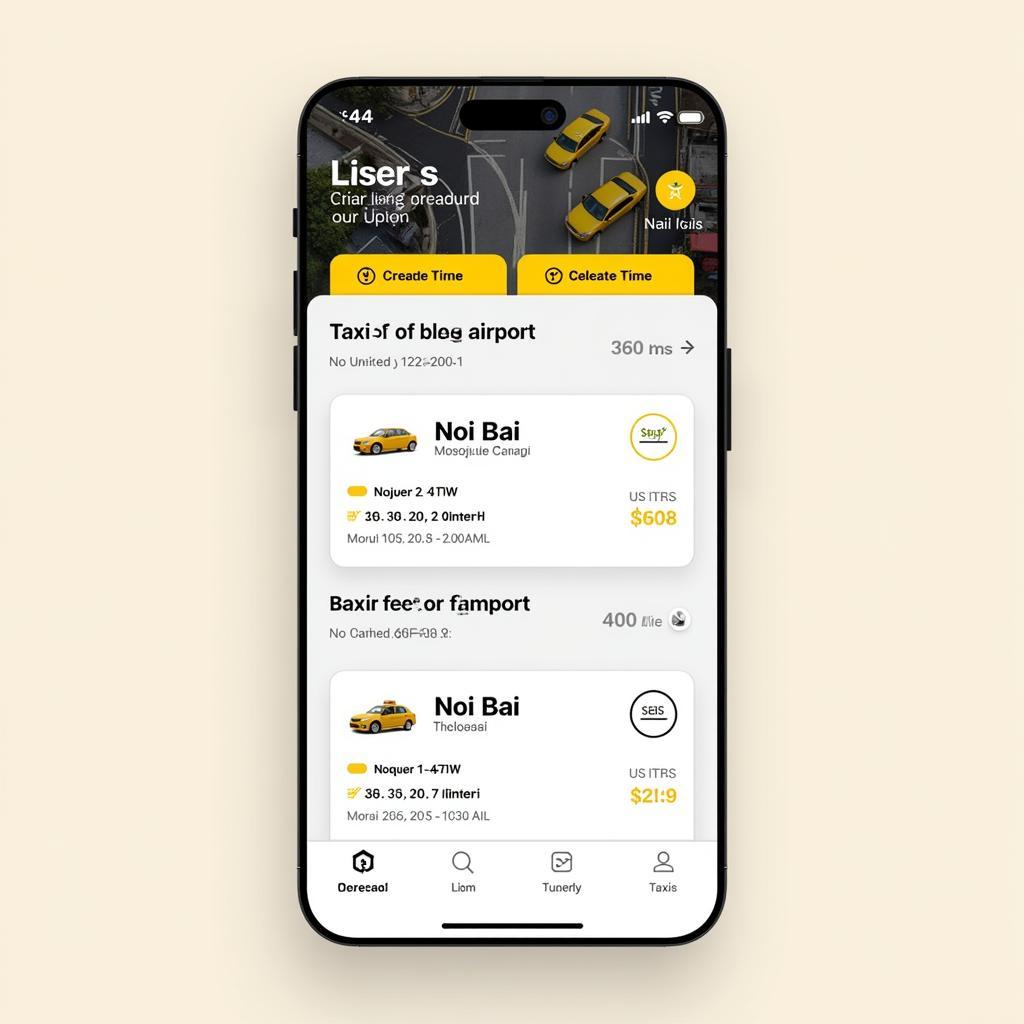 Đặt xe taxi đi Nội Bài giá rẻ qua ứng dụng