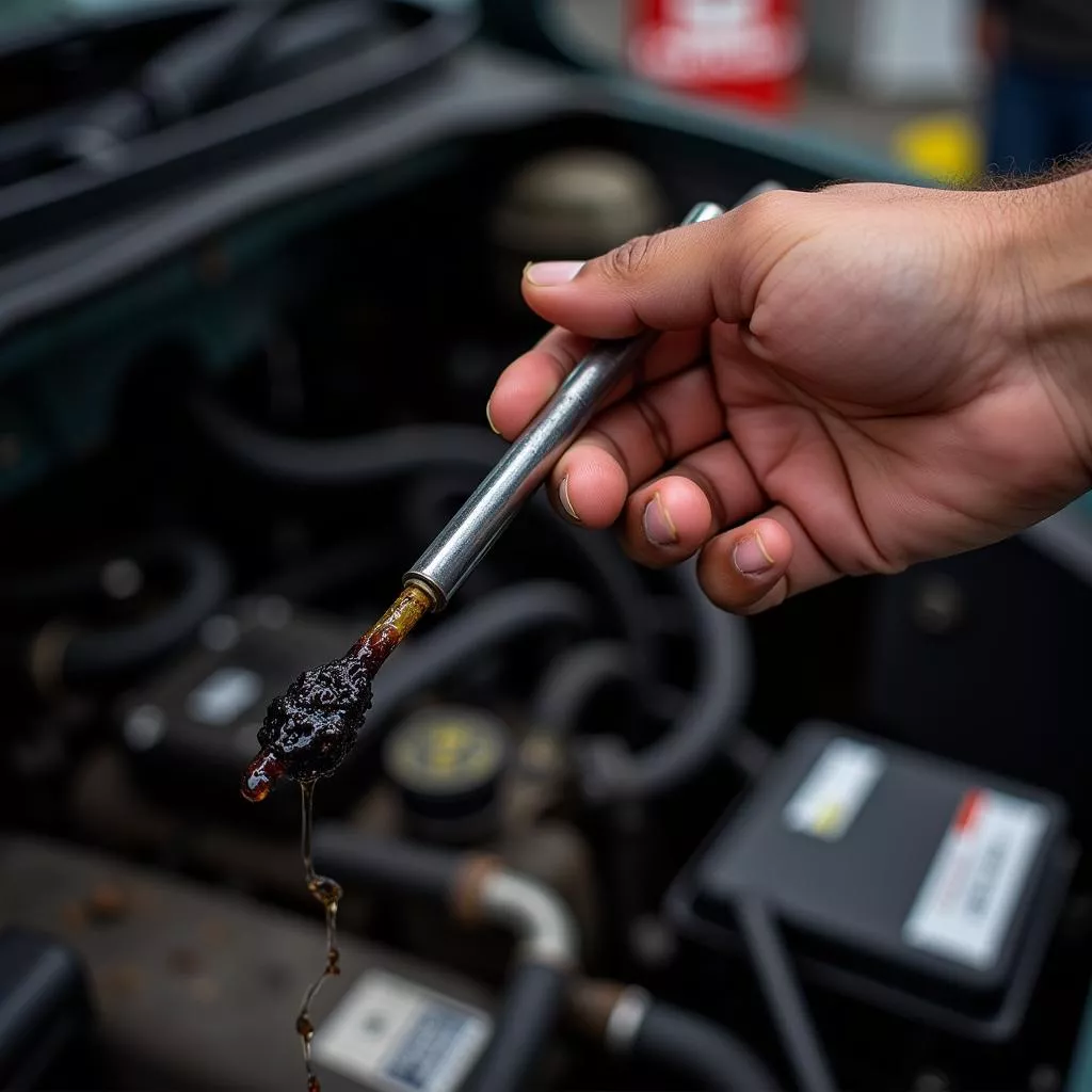 Infografik yang menunjukkan tanda-tanda kapan waktunya mengganti oli truk