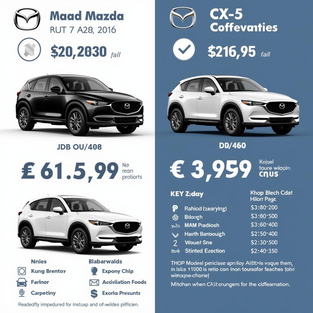 Giá xe Mazda CX-5 và các đối thủ cùng phân khúc