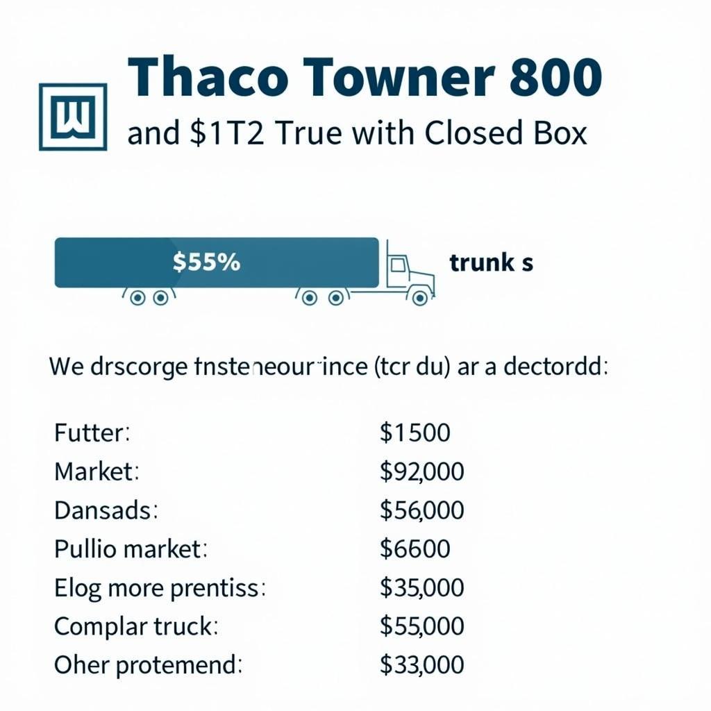 Competitive pricing for the Thaco Towner 800 Van