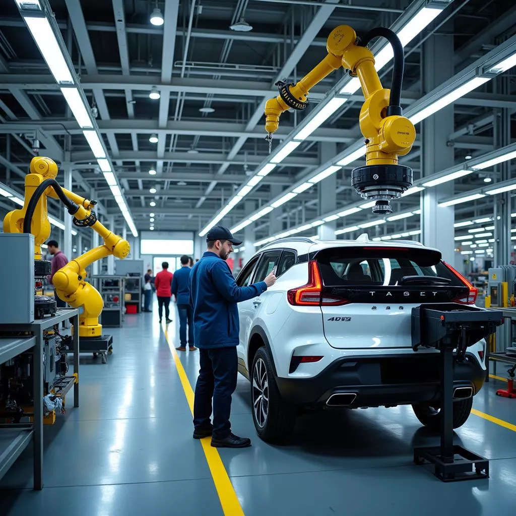 Hệ thống dây chuyền sản xuất ô tô VinFast