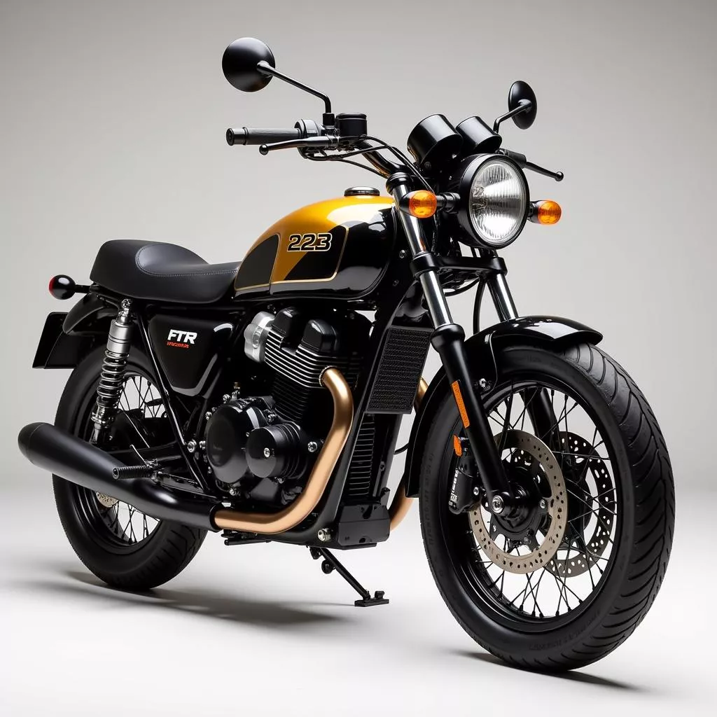 Customized Honda FTR 223 in Cafe Racer style