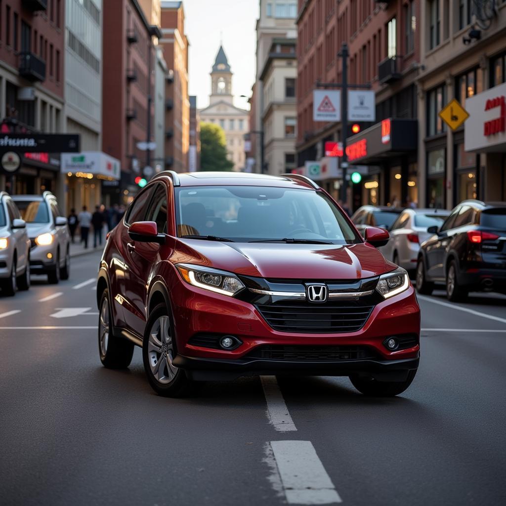 Honda HR-V in the city