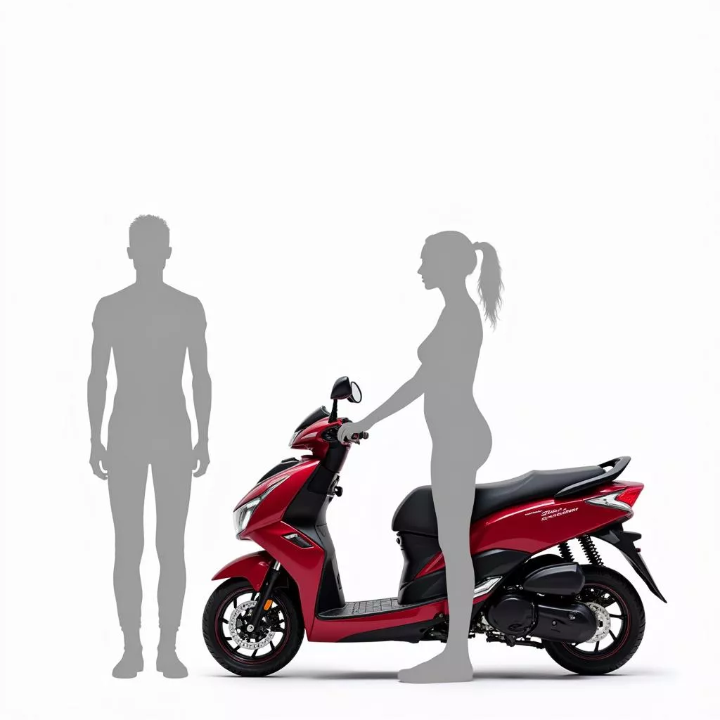 High seat height of the Honda SH Mode 2020