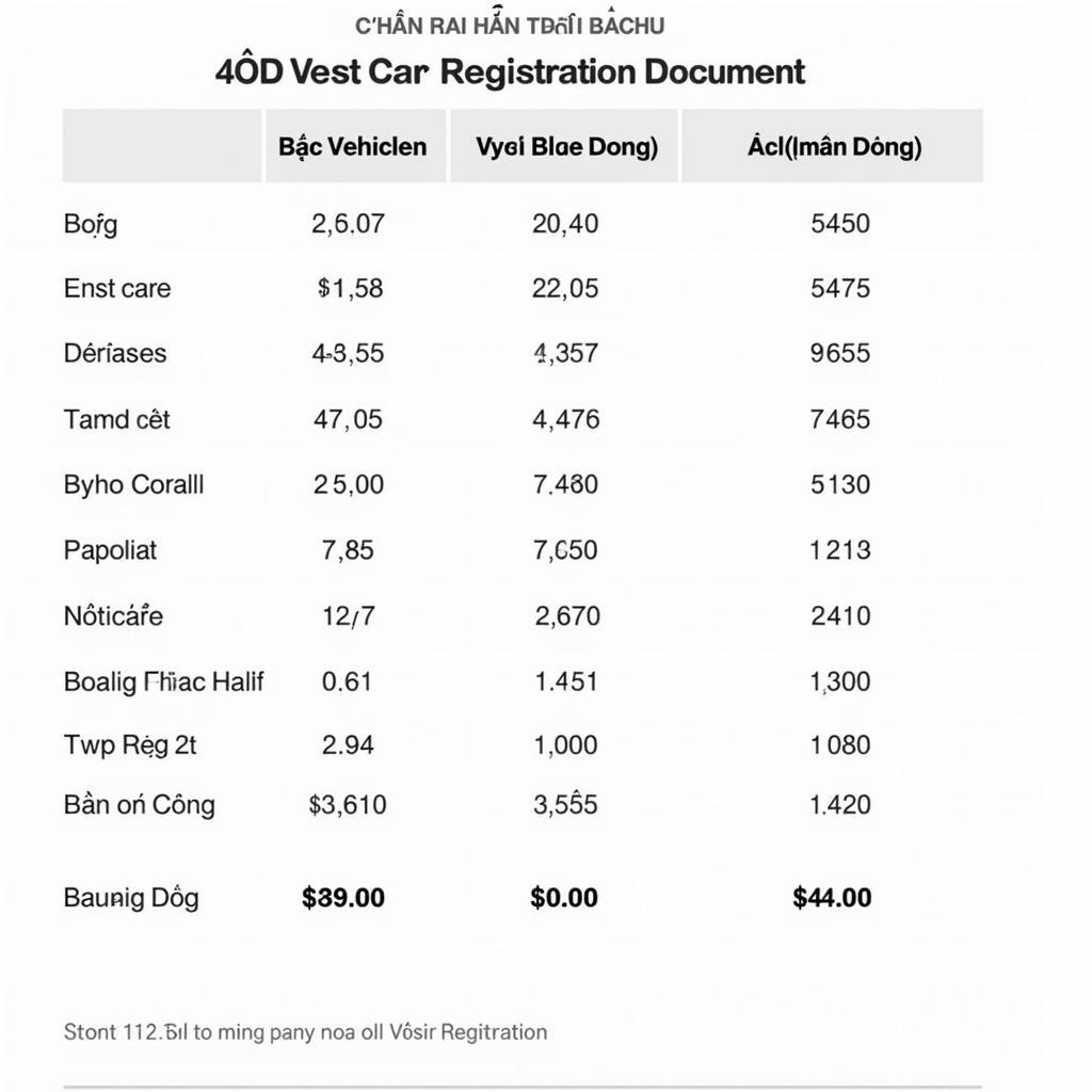 Không Mang Đăng Ký Xe Ô Tô Phạt Bao Nhiêu?
