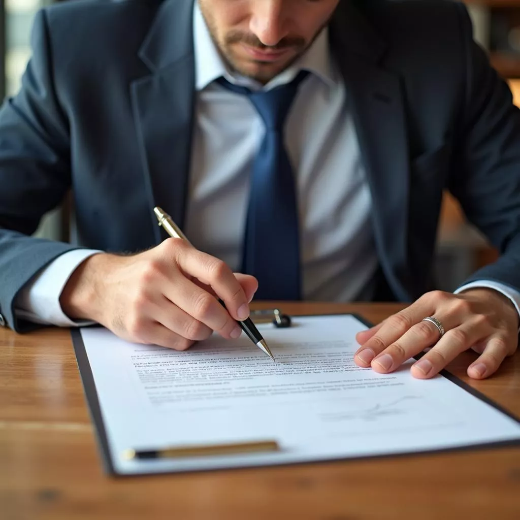 Khách hàng kiểm tra kỹ hợp đồng vay vốn