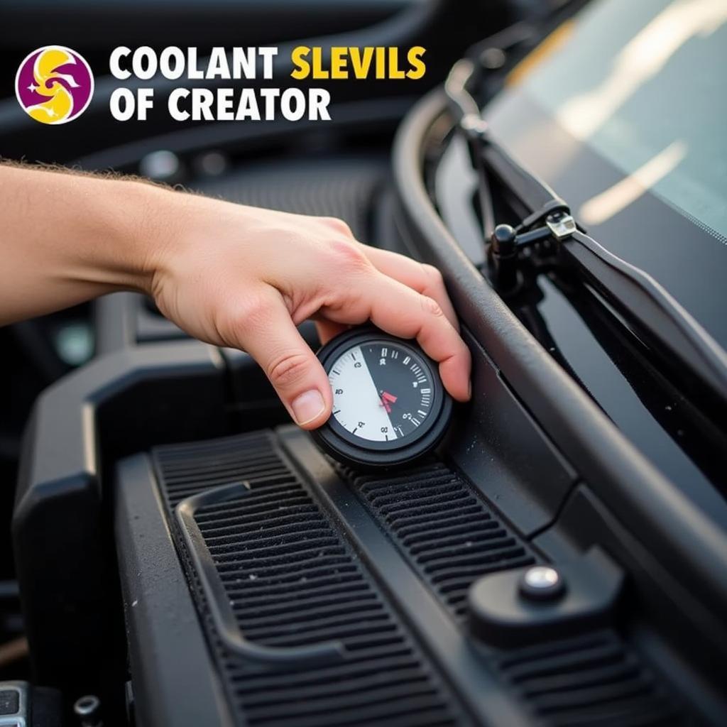 Regularly check your car's coolant level