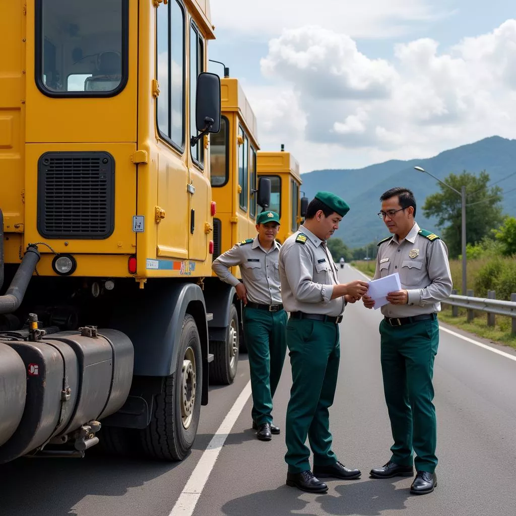 Kiểm tra tải trọng xe tải