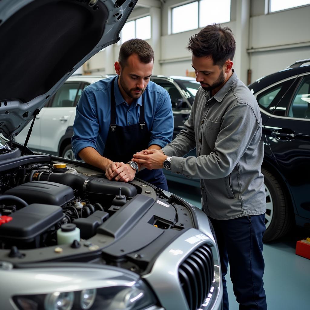 Thorough inspection of a used car