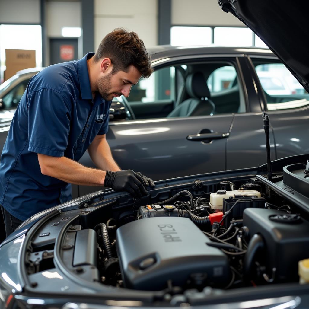 Kiểm tra xe Toyota cũ năm 2018