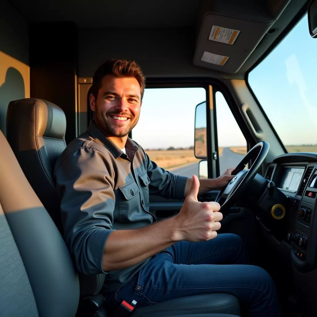 Lái xe tải 350Hp thoải mái