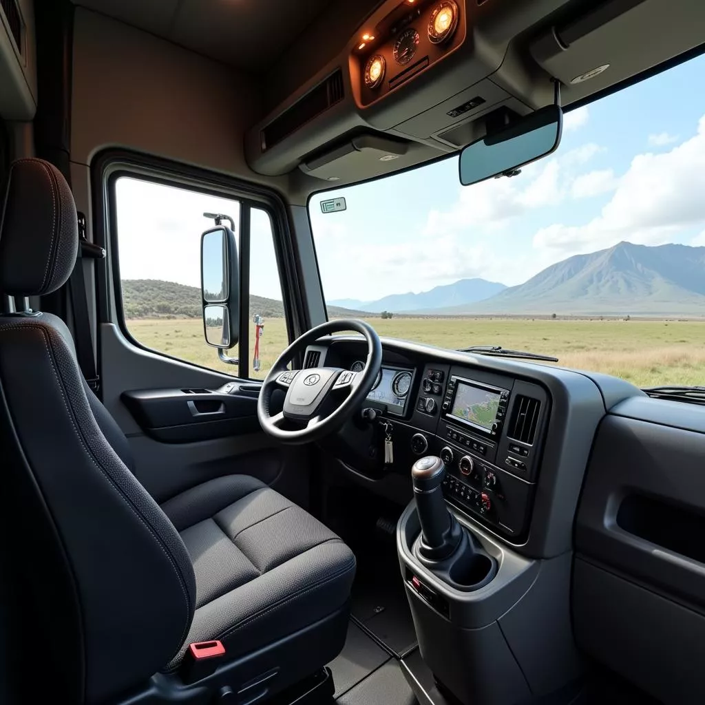 9.2톤 트럭 운전석