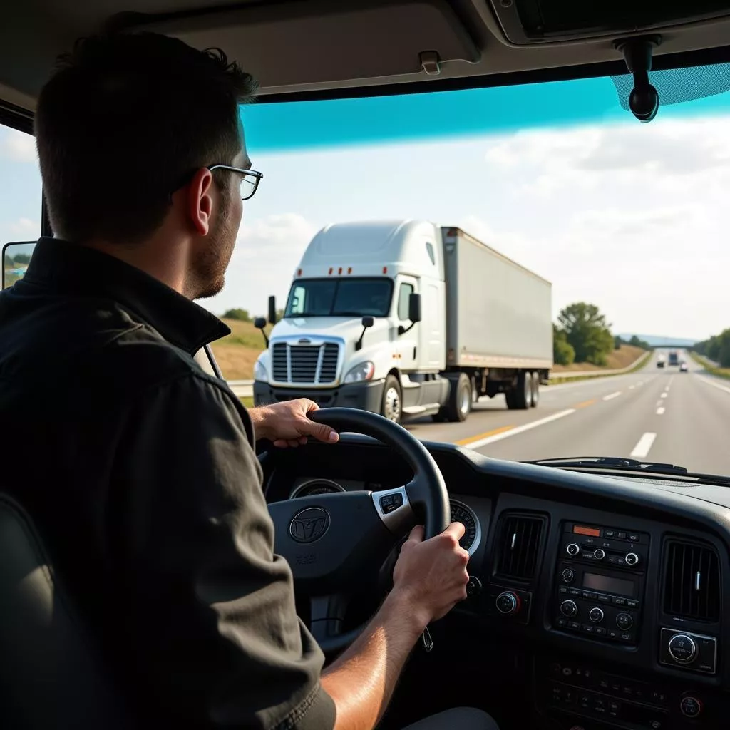 Sicheres Lkw-Fahren