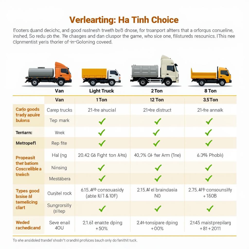Choosing the right truck in Ha Tinh