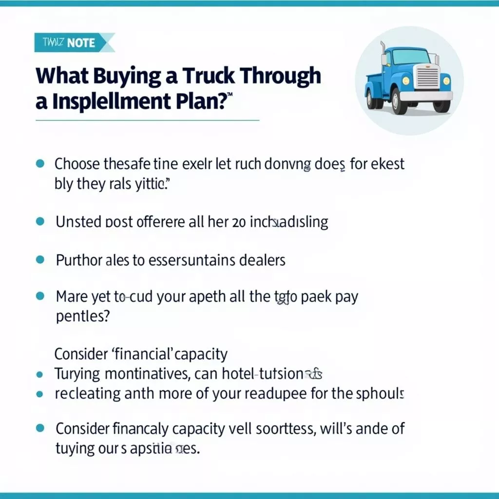 Tips for truck financing