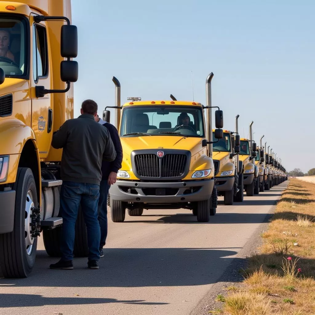 学员进行E照驾驶练习
