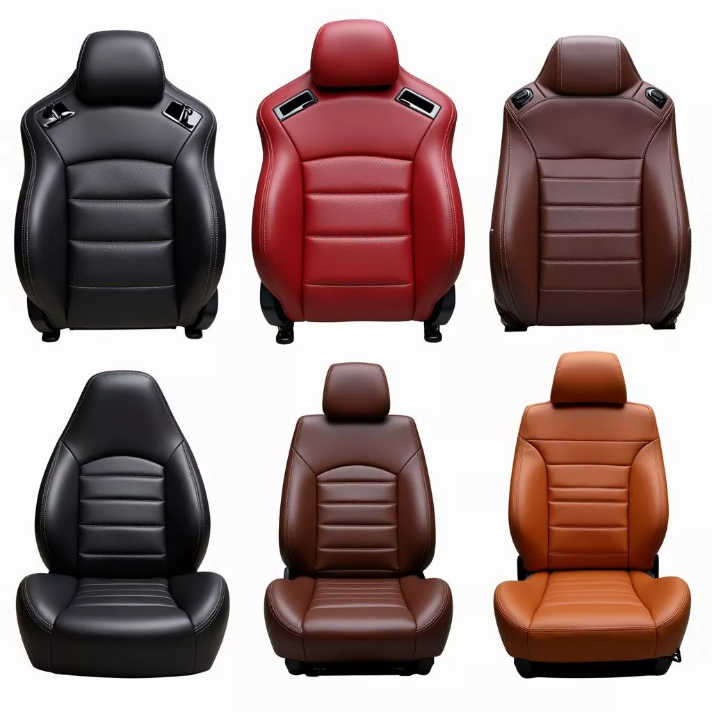 Stylish car leather seat design
