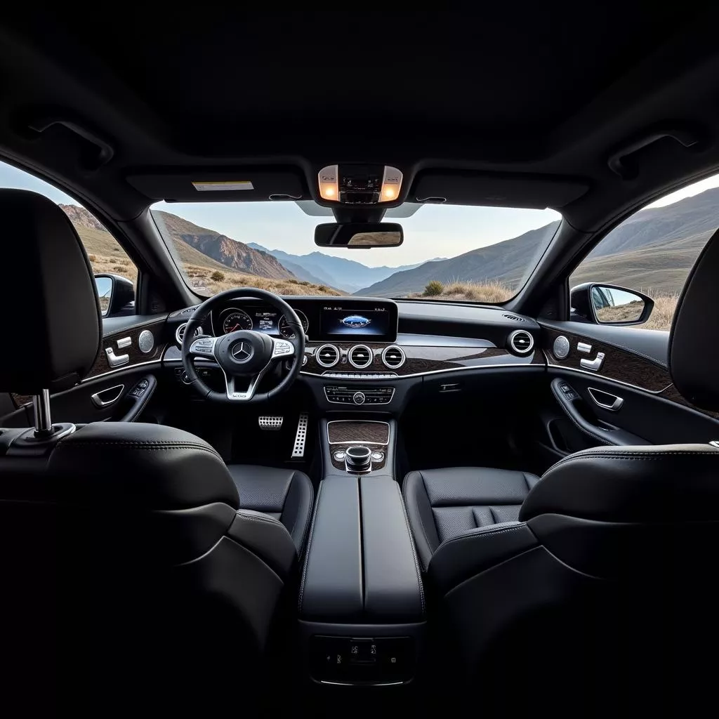 Nội thất Mercedes E300 AMG: Sang trọng, tinh tế