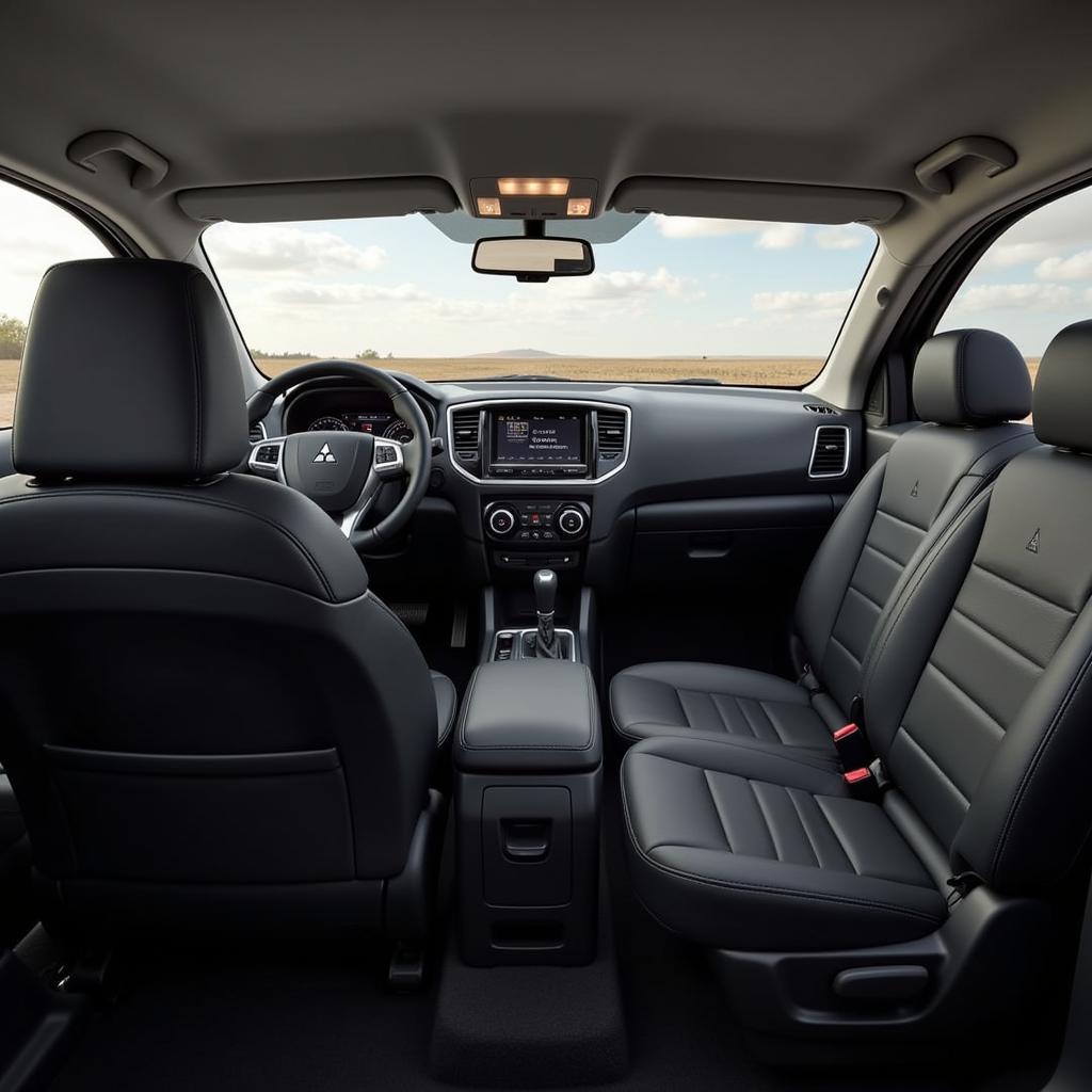 Nội thất tiện nghi và rộng rãi của Mitsubishi Triton Athlete