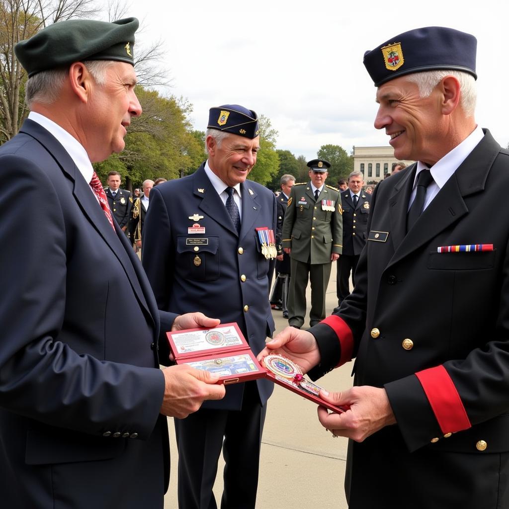 Người có công nhận quà từ chính phủ