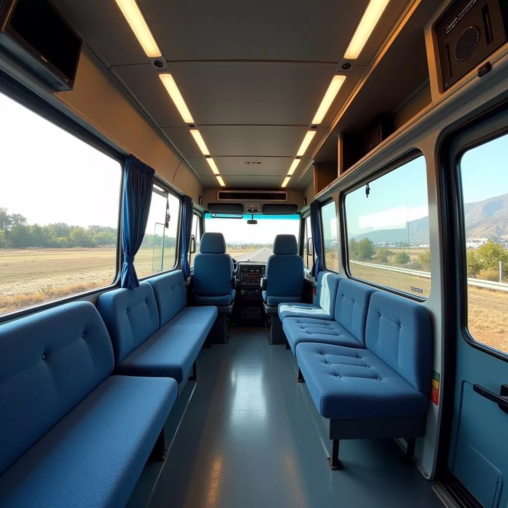 Interior of the Daewoo BC110 truck