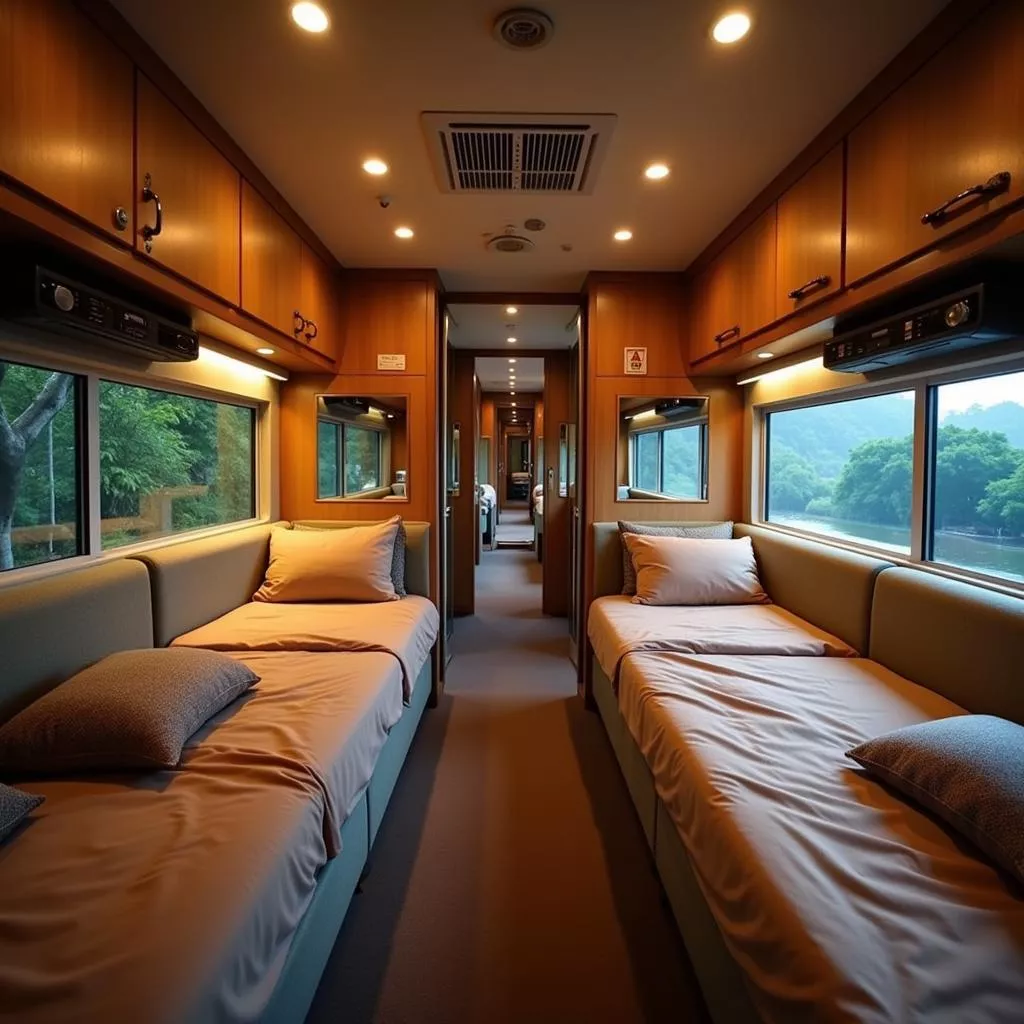 Nội thất bên trong xe Phương Trang