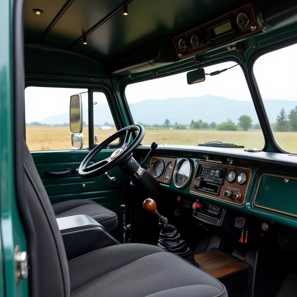 Interior of a Cuu Long truck