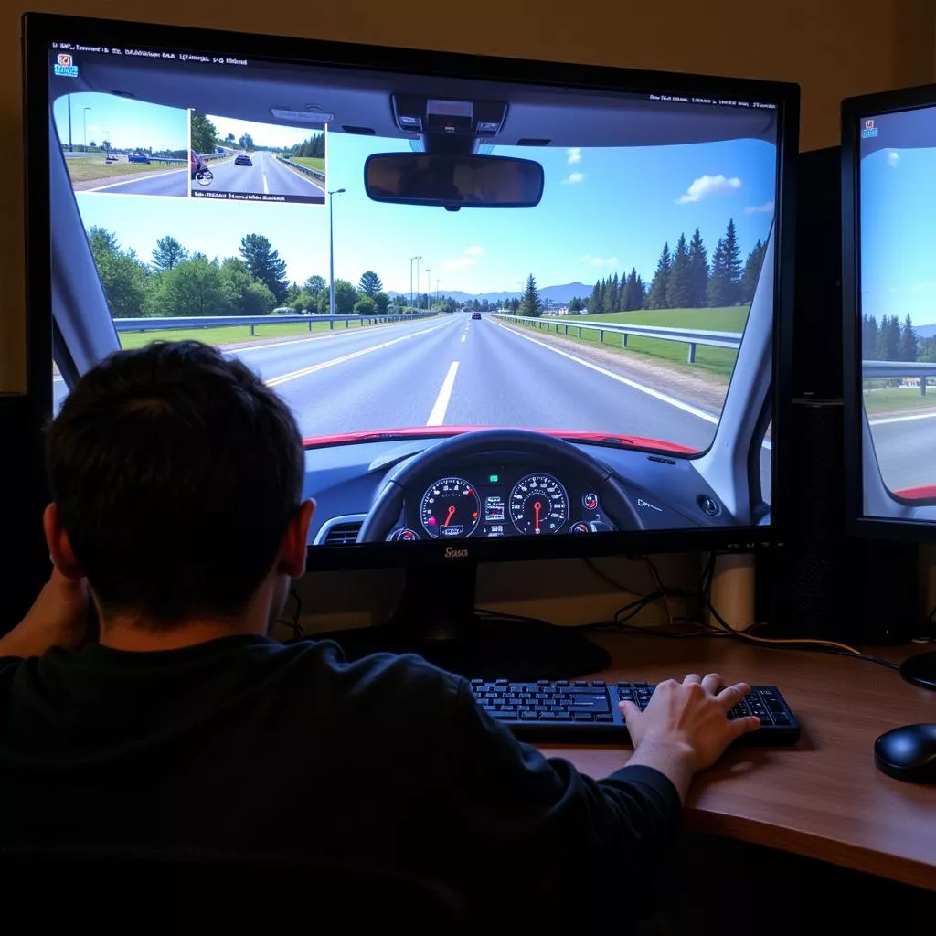 Phần mềm mô phỏng lái xe hiện đại