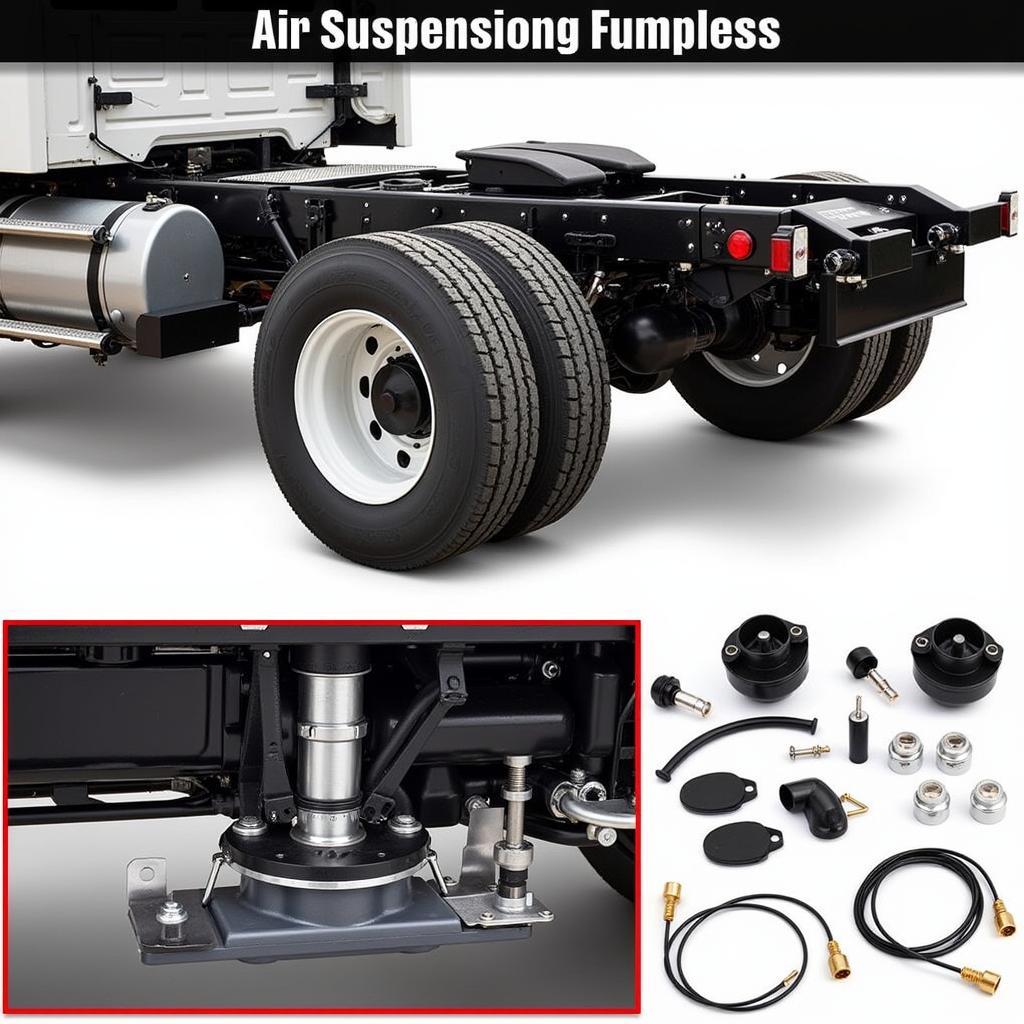 Lắp đặt phuộc hơi nâng hạ gầm trên xe tải