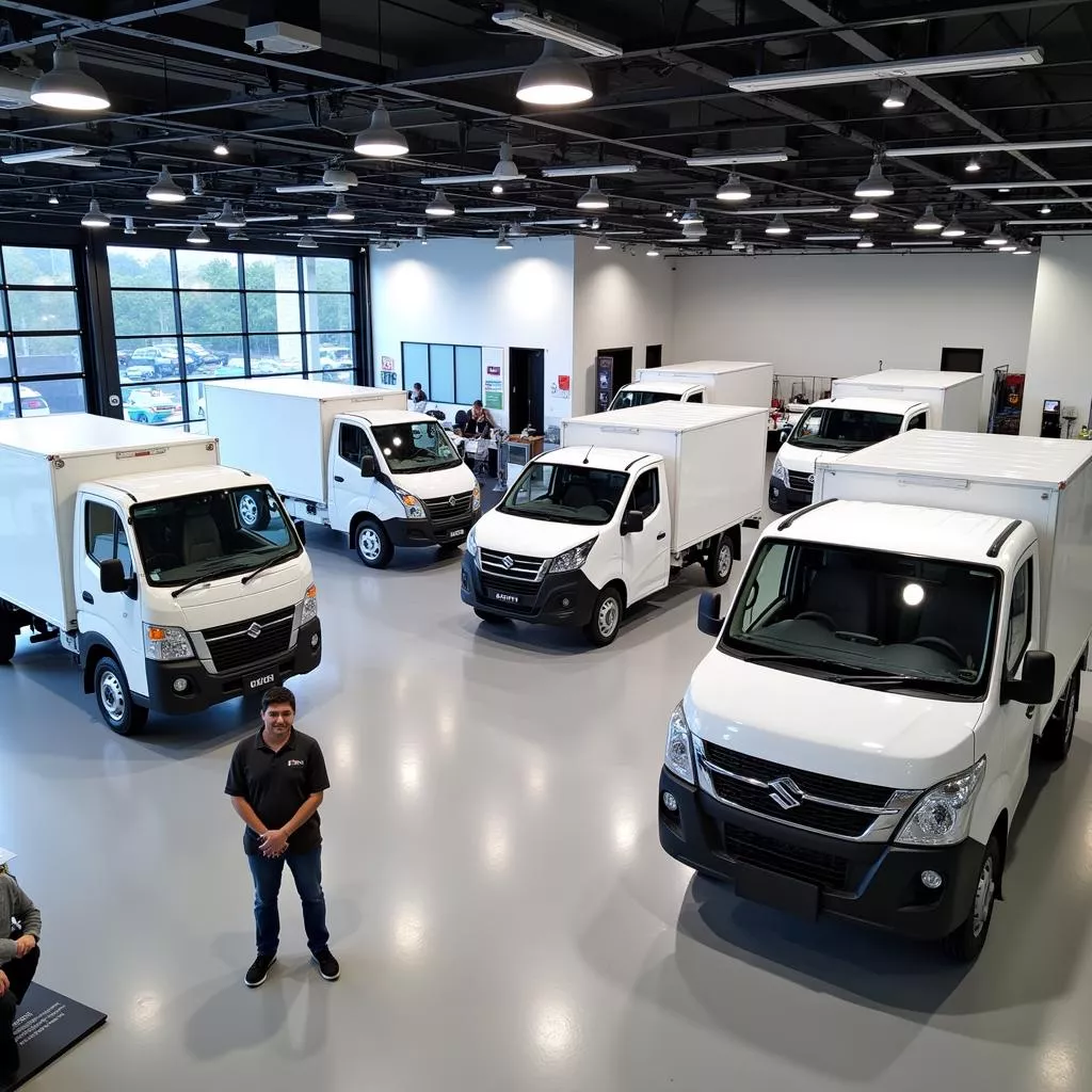Salle d'exposition de camions à Hanoï
