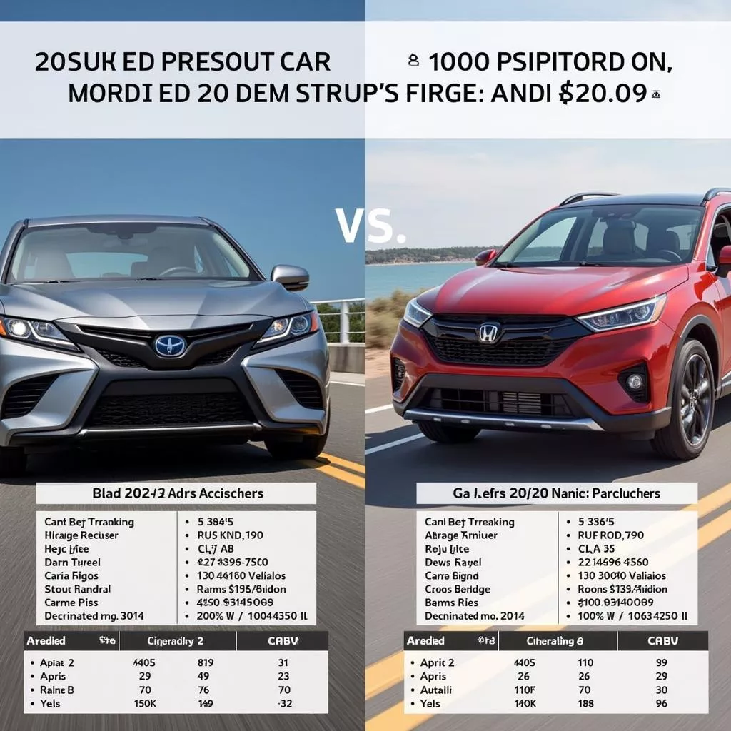 Comparing 2020 car models