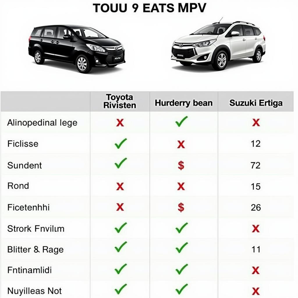 So sánh giá xe Innova với đối thủ