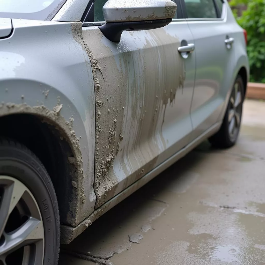 Cách Tẩy Bê Tông Dính Trên Xe Ô Tô Hiệu Quả Nhất