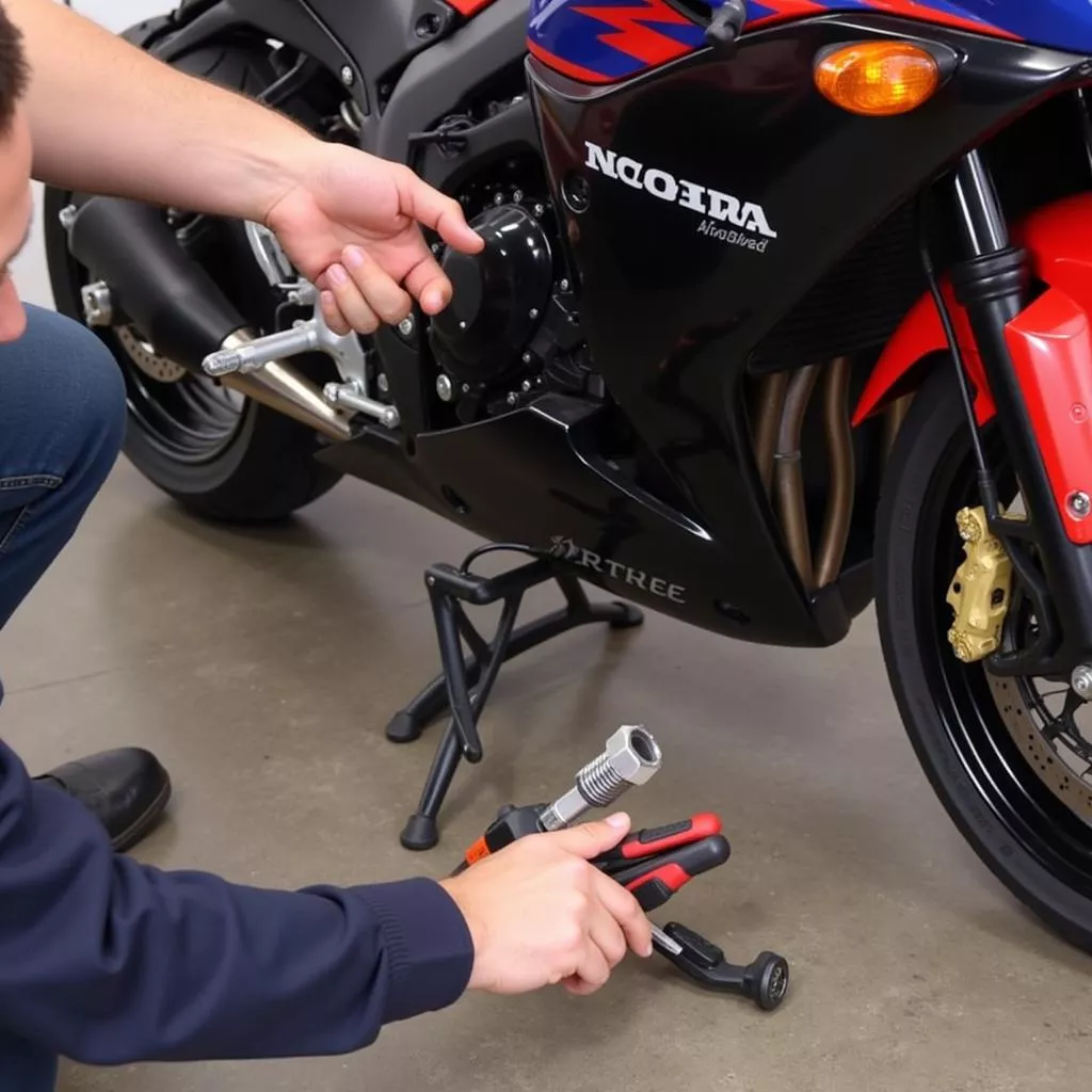 Replacing an Airblade kickstand