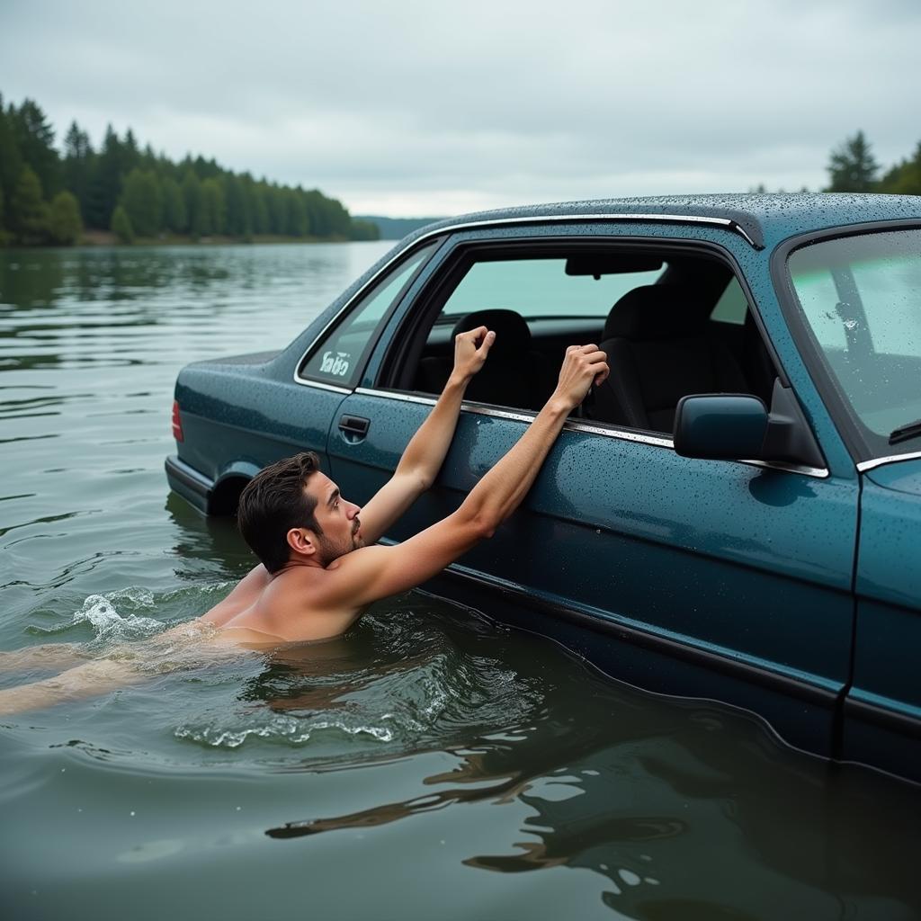 Làm Gì Khi Xe Ô Tô Bị Rơi Xuống Nước?