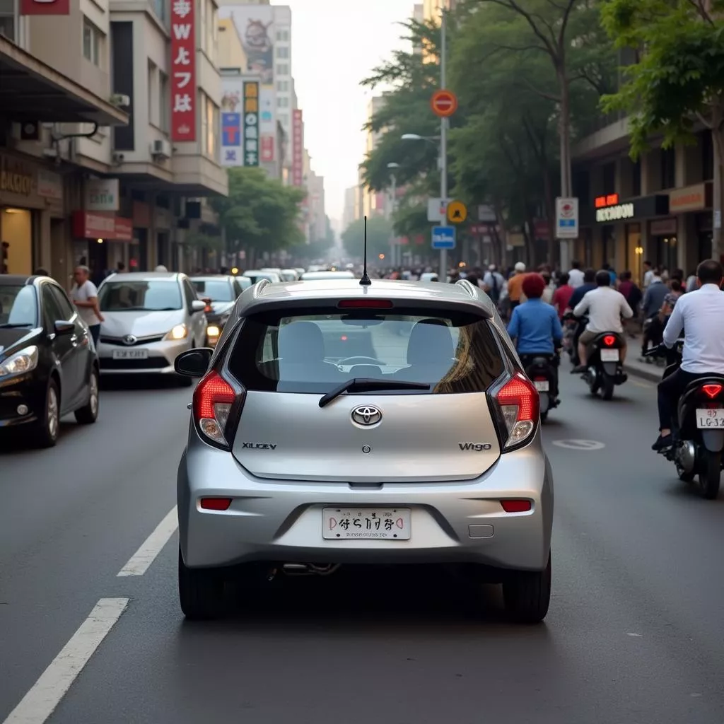 Toyota Wigo Lincah di Jalanan Kota