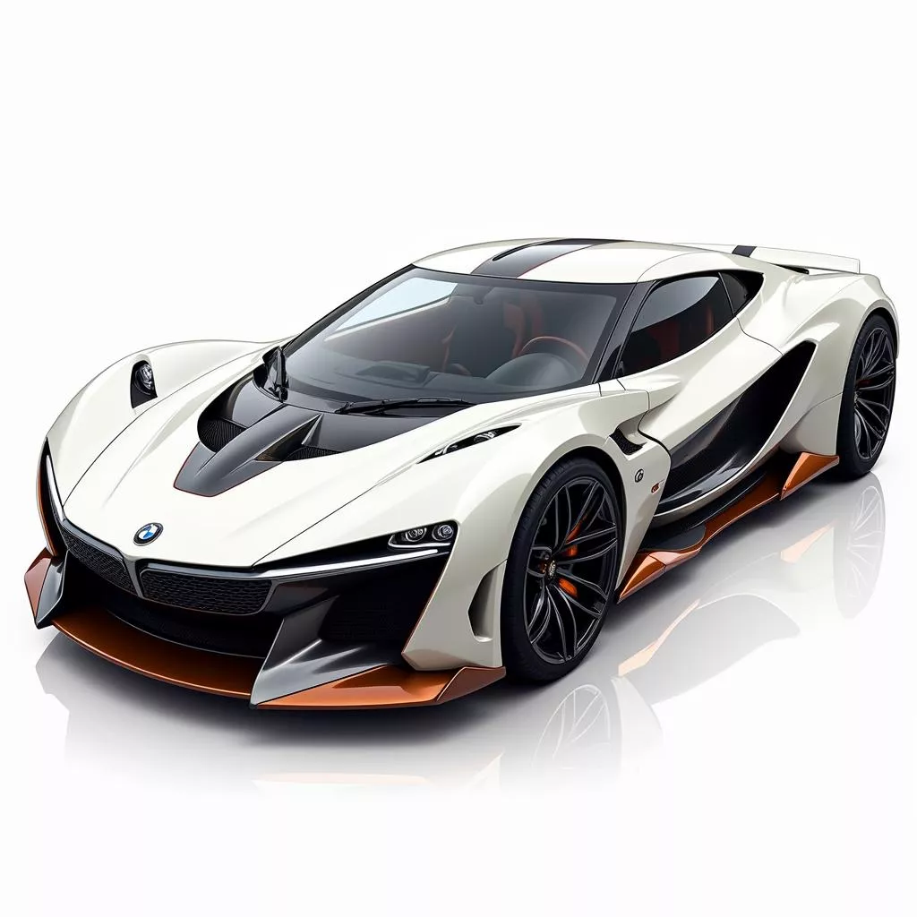 Hình ảnh vẽ ô tô mơ ước đẹp, thể thao