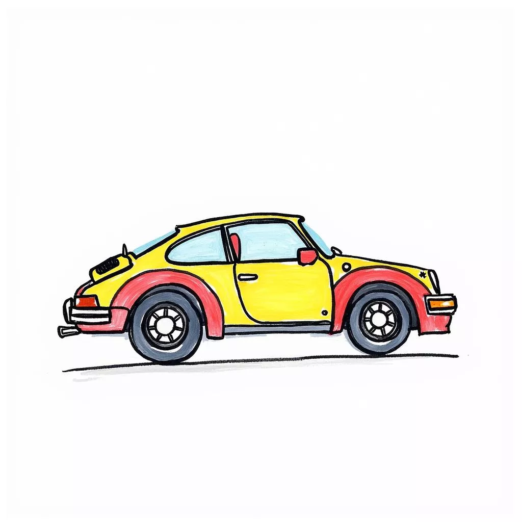 Vẽ Ô Tô Mơ Ước: Đơn Giản Mà Đẹp, Thỏa Sức Sáng Tạo