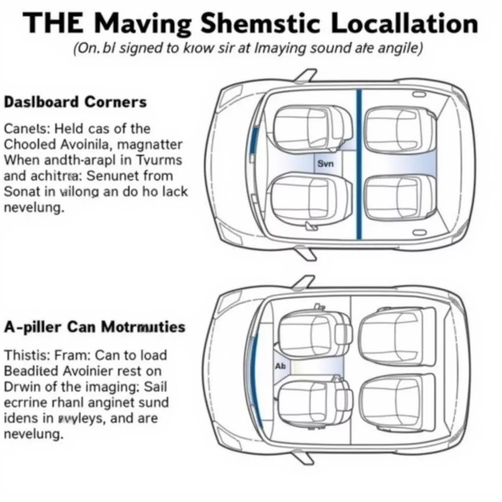자동차 트레블 스피커 이상적인 설치 위치