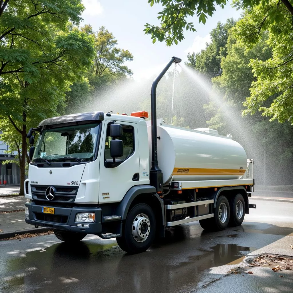 조경수 물탱크차: 효율적인 물 공급 솔루션