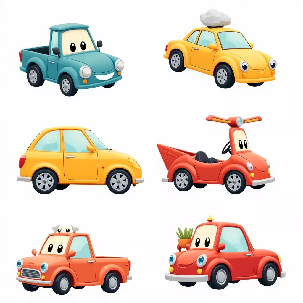 1001 Hình Ảnh Xe Hơi Hoạt Hình Dễ Thương, Hài Hước Nhất