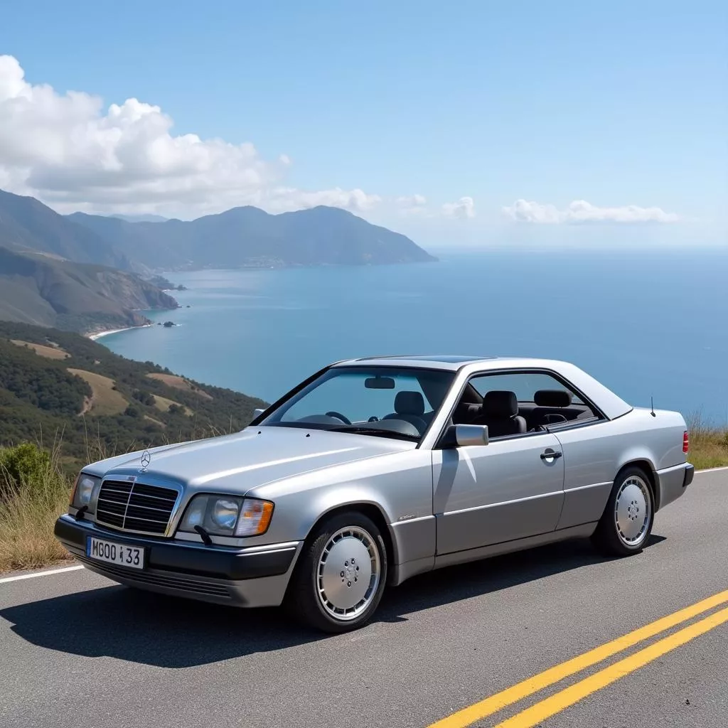 A luxurious Mercedes E240