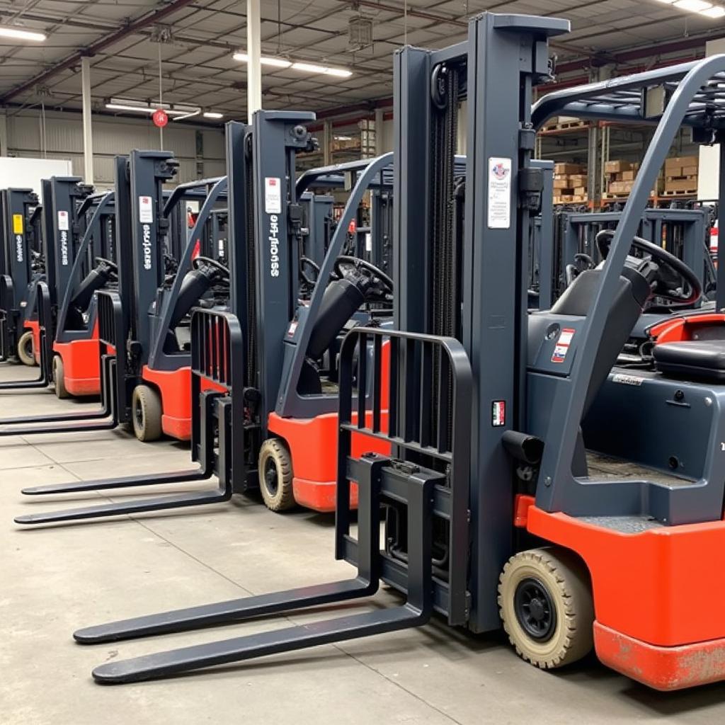 Xe Nâng Điện Cũ Trong Kho