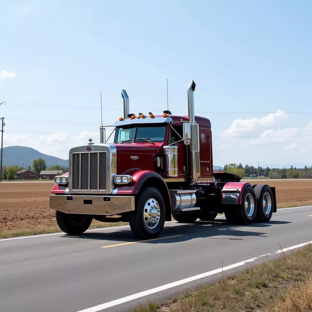 6x2-Lkw mit angehobener Liftachse