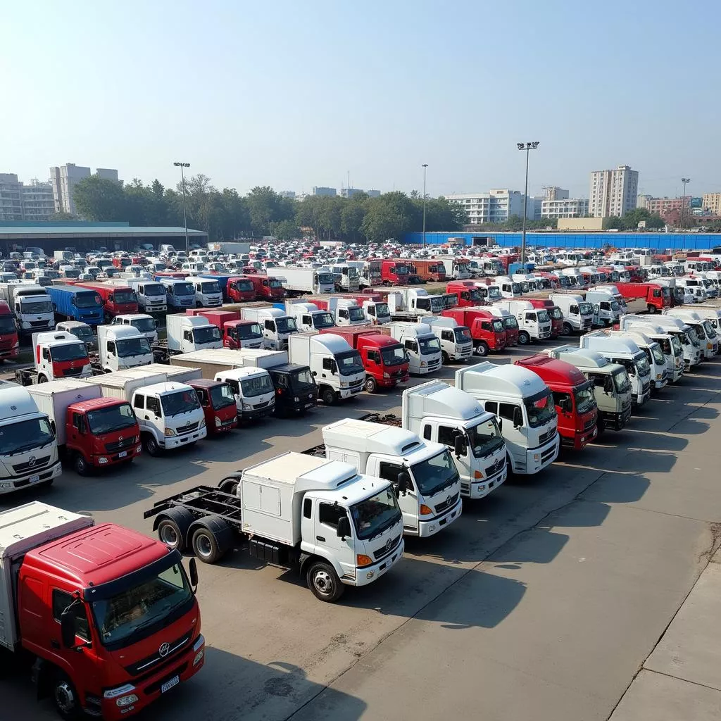 Différents types de camions proposés par XETAIHANOI.edu.vn