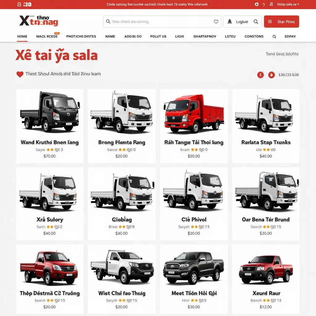 Website XE TẢI HÀ NỘI