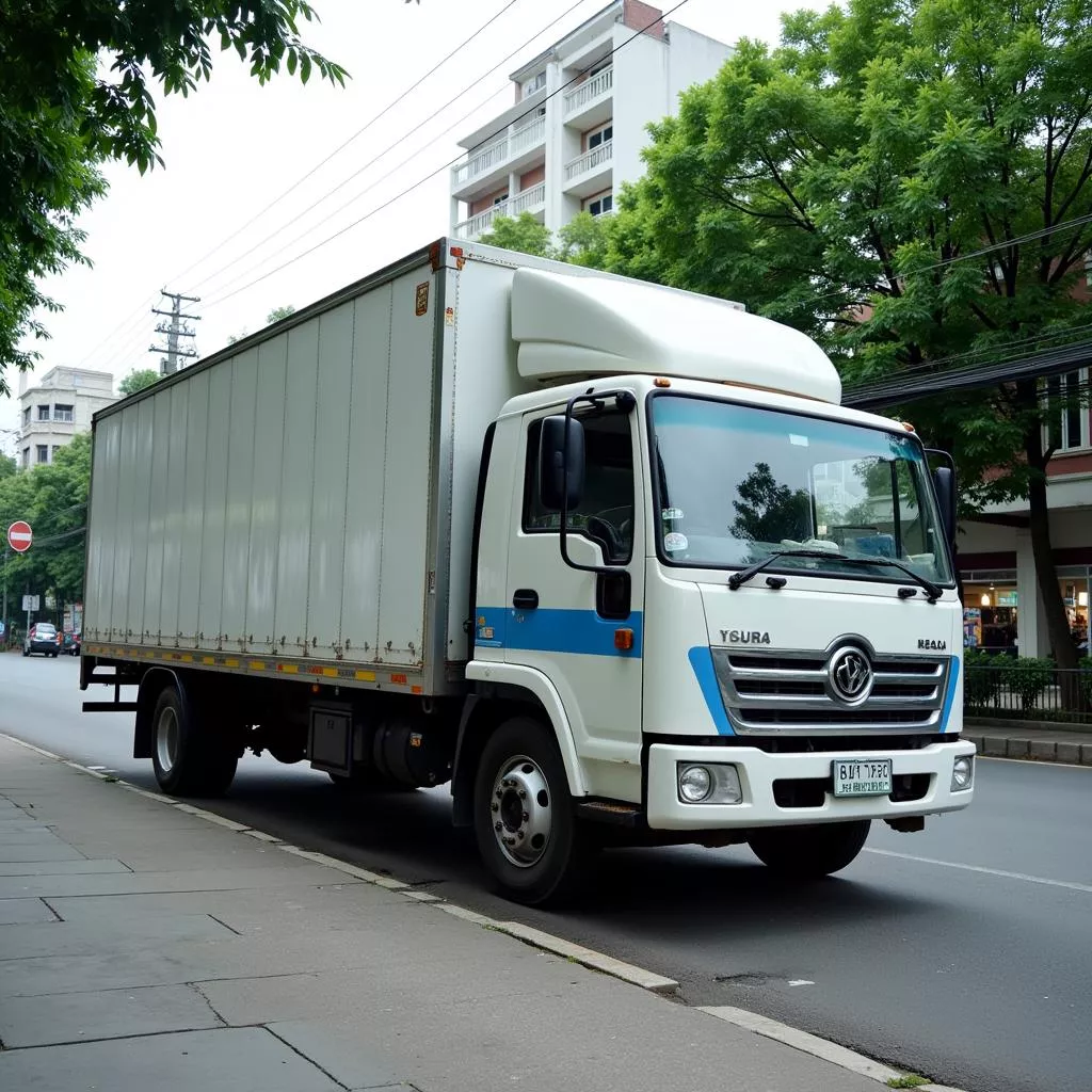 Box truck in Hanoi