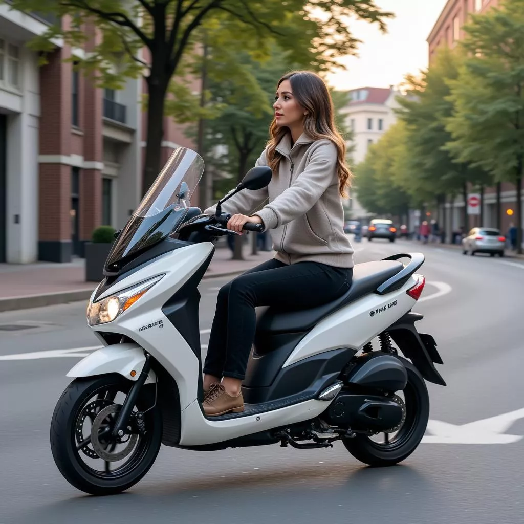 Yamaha Grande động cơ êm ái tiết kiệm nhiên liệu